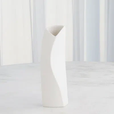 Studio A Home Willow Handmade Ceramic Table Vase In White