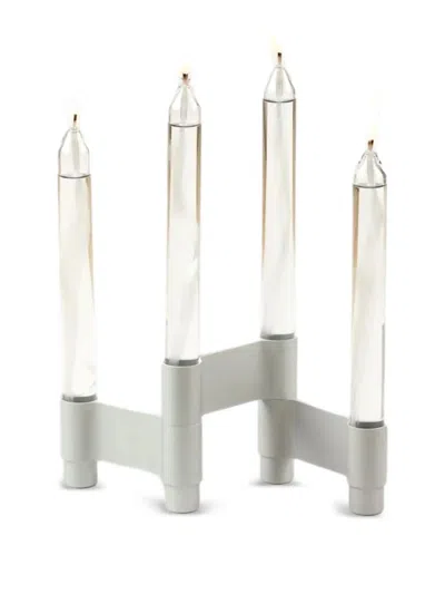 Studio About Four-arm Candle Holder In Silver