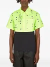 Studio Alch Eyelet-embellished Poplin Shirt In Green