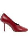 Studio Amelia 90mm Sierra Pumps In Burgundy