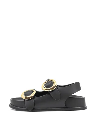 Studio Amelia Allegra Buckle-strap Sandals In Black