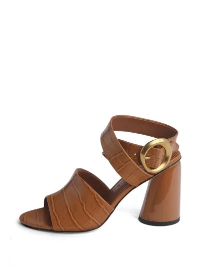 Studio Amelia Allegra Mules In Brown