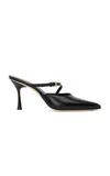 Studio Amelia Alto Leather Mules In Black