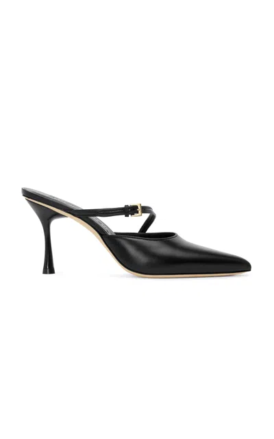 Studio Amelia Alto Leather Mules In Black