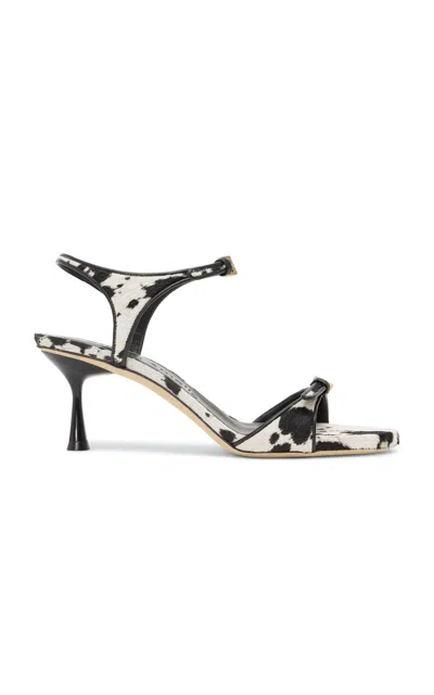Studio Amelia Alto Leather Sandals In Animal Print