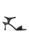 Studio Amelia Alto Leather Sandals In Black