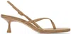 Studio Amelia Beige Wishbone 50 Heeled Sandals In Bge