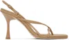 Studio Amelia Beige Wishbone 90 Heeled Sandals In Bge