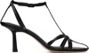 Studio Amelia Black Aviary 70 Heeled Sandals In Blk