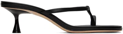 Studio Amelia Black Edith 50mm Heeled Sandals In Blk