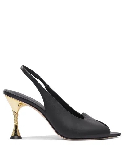 STUDIO AMELIA STUDIO AMELIA BLACK LEATHER HEELED SHOES