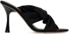 Studio Amelia Black Loop 90 Heeled Sandals In Blk