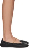 Studio Amelia Black Ronde Ballerina Flats In Blk