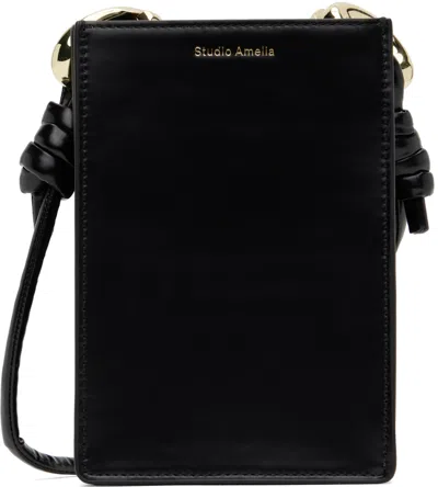 Studio Amelia Black Taralli Crossbody Shoulder Bag In Blk