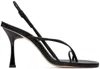 Studio Amelia Black Wishbone 90 Heeled Sandals In Blk
