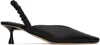 Studio Amelia Black Zadie 50 Mules In Blk