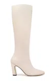 Studio Amelia Cassidy Leather Knee Boots In Taupe
