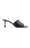 Studio Amelia Classic Leather Mules In Black