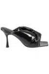 Studio Amelia Croissant 90mm Heeled Mules In Black