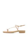 Studio Amelia Cross Front Sandals In Neutral