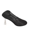Studio Amelia Decollate Sock Mesh Pumps In Black