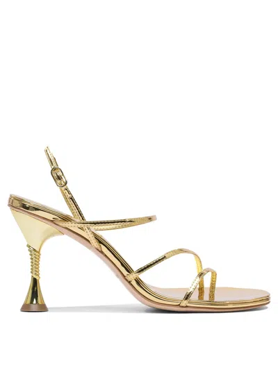 Studio Amelia Gold Leather Sandals