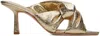 Studio Amelia Gold Pillow Loop 70 Heels In Gld