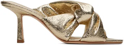 Studio Amelia Gold Pillow Loop 70 Heels In Gld