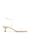 Studio Amelia Helix Leather Sandal In White