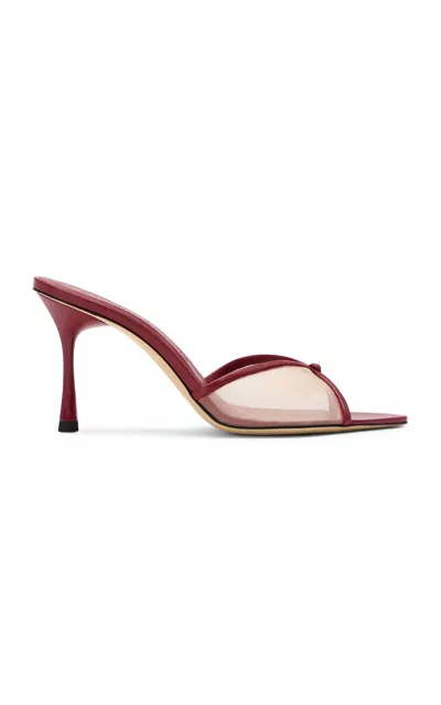 Studio Amelia Jacques 90 Mule In Burgundy