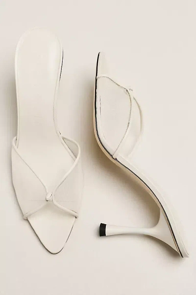 Studio Amelia Jacques 90 Stilleto Mules In White