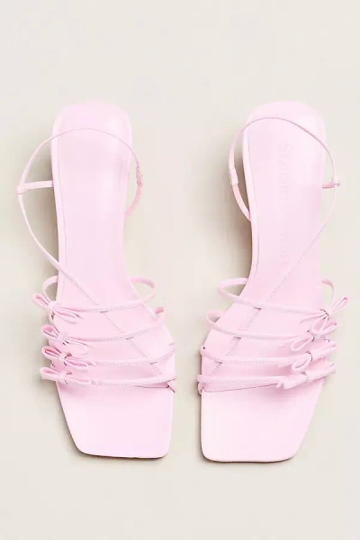 Studio Amelia Jamie 50 Kitten-heel Sandals In Pink