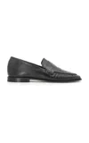 Studio Amelia Jean Leather Loafers In Black