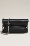 Studio Amelia Leather Cloud Clutch In Black