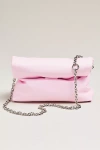 Studio Amelia Leather Cloud Clutch In Pink