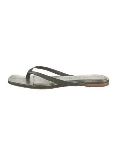 Pre-owned Studio Amelia Leather Flip Flops In Multicolor