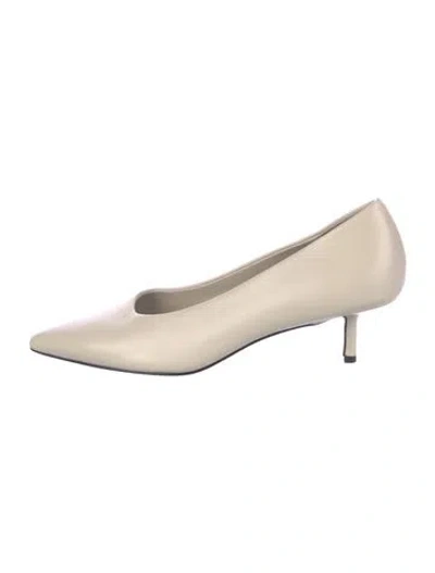 Pre-owned Studio Amelia Leather Pumps In Neutral