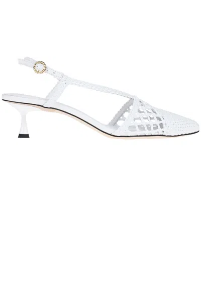 Studio Amelia Lexus Slingback Pumps In White