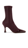 Studio Amelia Maverick Ankle Boot In Burgundy
