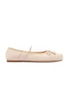 Studio Amelia Mignon Satin Ballet Flats In Light Pink