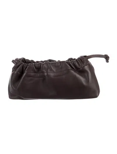Pre-owned Studio Amelia Mini Drawstring Bag In Brown