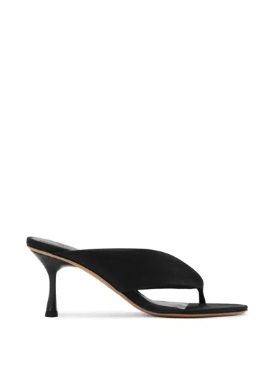 Studio Amelia Paloma Heeled Mules In Black