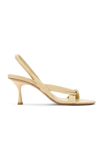 Studio Amelia Siena Braided Heel In Yellow
