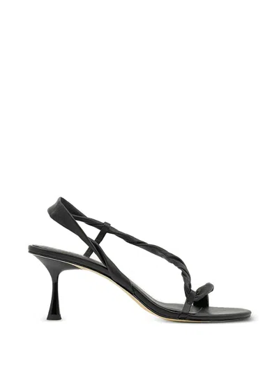 Studio Amelia Siena Twisted-strap Sandals In Black