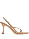 Studio Amelia Wishbone 75mm Leather Sandals In Neutrals