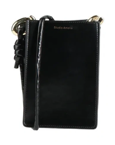 Studio Amelia Woman Cross-body Bag Black Size - Leather