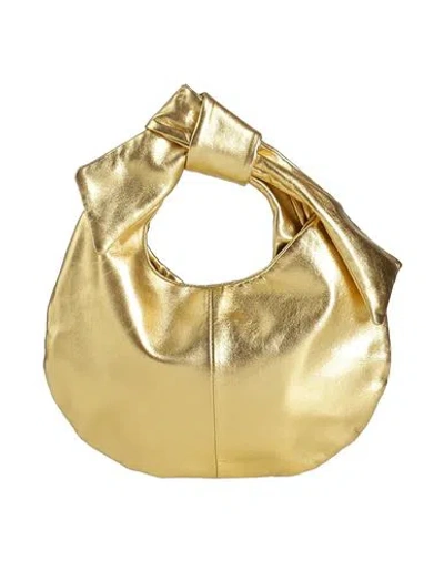 Studio Amelia Woman Handbag Gold Size - Leather