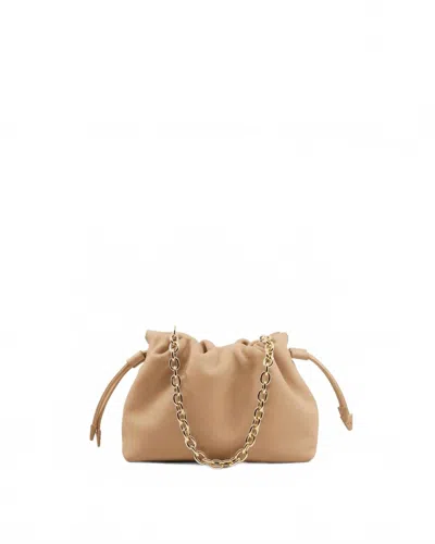 Studio Amelia Women's Alexandra Petite Drawstring Bag In Beige In Brown