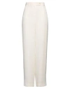 Studio Ar Woman Pants Ivory Size 10 Viscose, Polyester In White