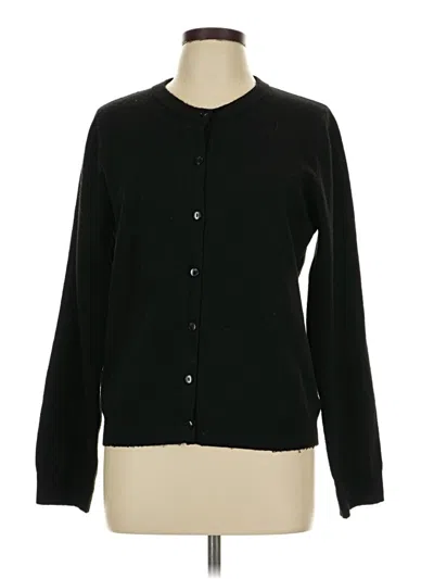 Pre-owned Studio B By Bobeau Cardigan Sweater In Black